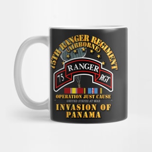 Just Cause - 75th Ranger Rgt  w Svc Ribbons Mug